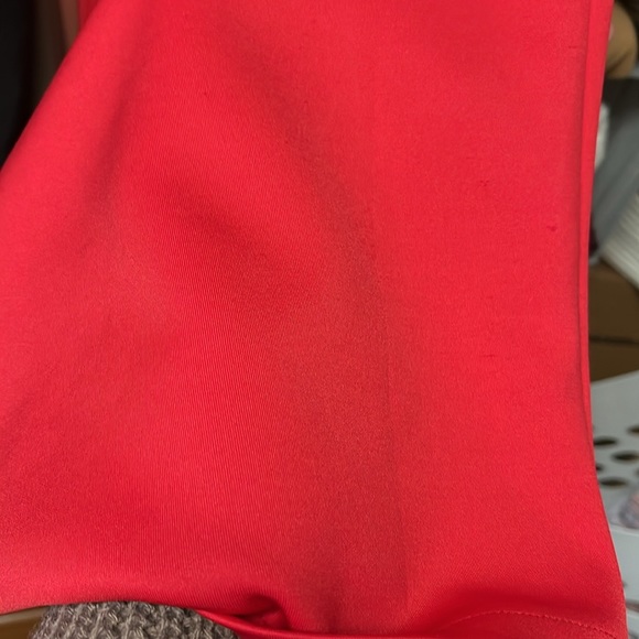 Red Scuba One Shoulder Dress - Picture 8 of 9